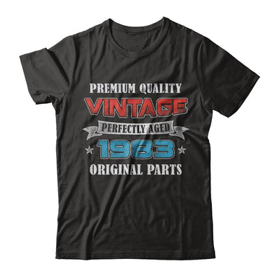 Vintage Premium Prefectly Aged 1983 38th Birthday Gift-T-Shirt & Hoodie-Classic T-Shirt-Black