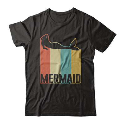 Classic Vintage Retro Style Mermaid-T-Shirt & Hoodie-Premium T-Shirt-Black