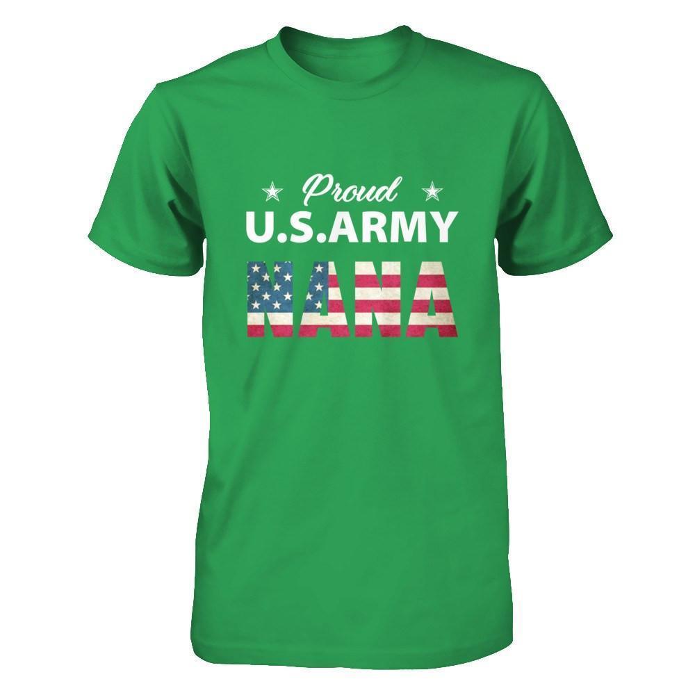 Proud Us Army Nana-T-Shirt & Hoodie-Premium T-Shirt-Kelly Green