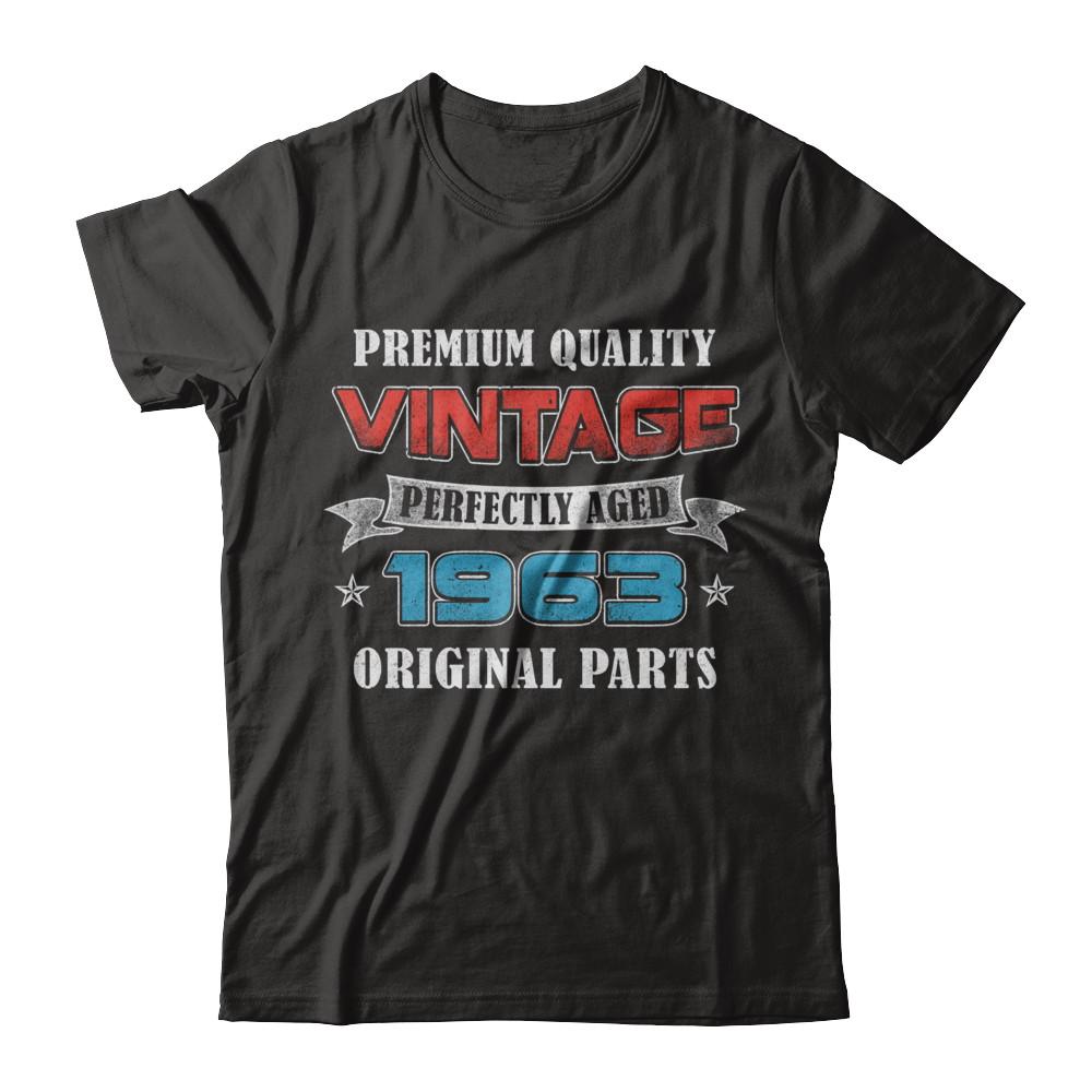 Vintage Premium Prefectly Aged 1963 58th Birthday Gift-T-Shirt & Hoodie-Classic T-Shirt-Black