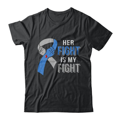 Her Fight Is My Fight Diabetes Awareness-T-Shirt & Hoodie-Classic T-Shirt-Black