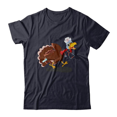 Nurse Turkey Funny Thanksgiving Day-T-Shirt & Hoodie-Premium T-Shirt-Midnight Navy