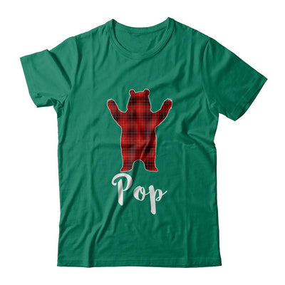 Red Pop Bear Buffalo Plaid Family Christmas Pajamas-T-Shirt & Sweatshirt-Classic T-Shirt-Kelly Green