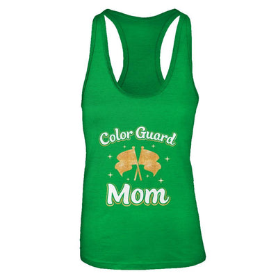 Mothers Day Gifts For Color Guard Mom-T-Shirt & Tank Top-Women's Ideal Racerback Tank-Kelly Green