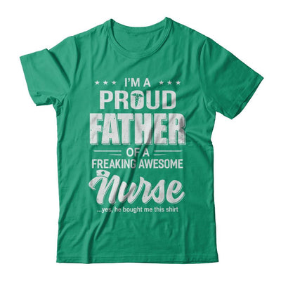 I'm A Proud Father From Awesome Nurse Son Dad-T-Shirt & Hoodie-Classic T-Shirt-Kelly Green