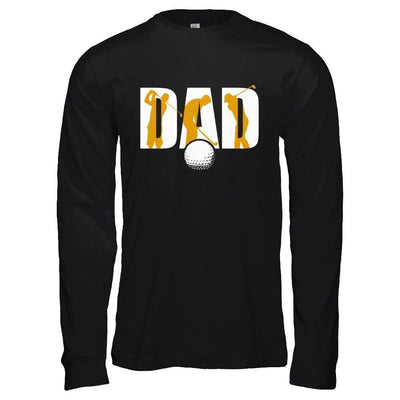 Golf Dad Father's Day-T-Shirt & Hoodie-Long Sleeve T-Shirt-Black