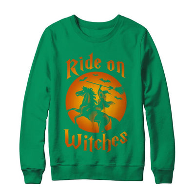 Ride On Witches-T-Shirt & Sweatshirt-Crewneck Sweatshirt-Irish Green