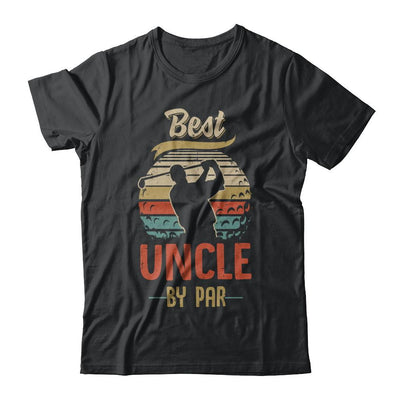 Vintage Best Uncle By Par Fathers Day Funny Golf Gift-T-Shirt & Hoodie-Classic T-Shirt-Black