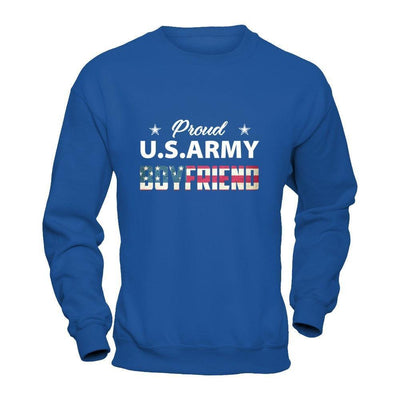 Proud Us Army Boyfriend-T-Shirt & Hoodie-Crewneck Sweatshirt-Royal