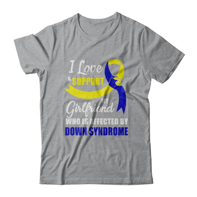 Down Syndrome Awareness Support Yellow Blue Girlfriend Boyfriend-T-Shirt & Hoodie-Classic T-Shirt-Sport Grey