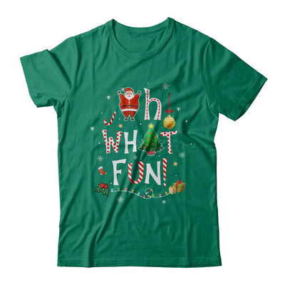 Oh What Fun Christmas Tree Funny Xmas-T-Shirt & Sweatshirt-Classic T-Shirt-Kelly Green