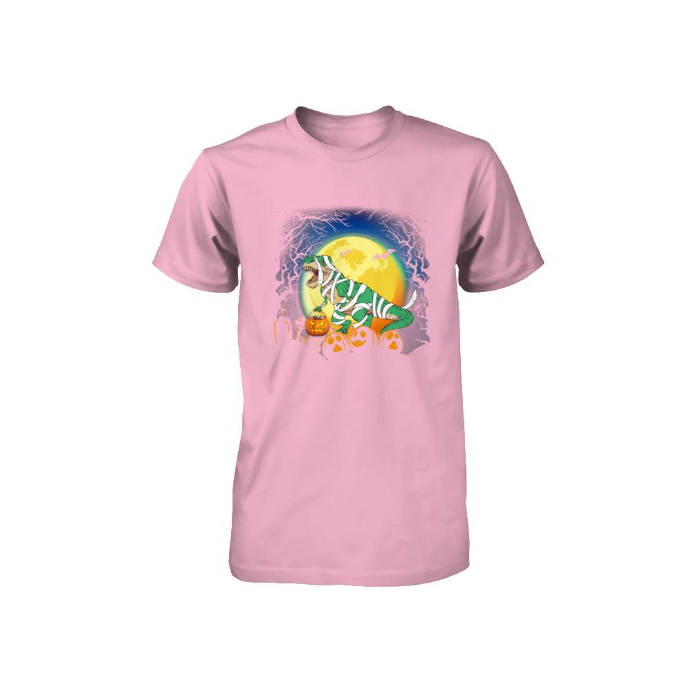 Halloween Pumpkin Dinosaur Gift For Kids Boys Girls Youth-Youth Shirt-Toddler T-Shirt-Pink