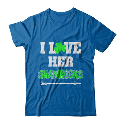 I Love Her Shamrocks Funny Couple St Patricks Day-T-Shirt & Hoodie-Classic T-Shirt-Royal