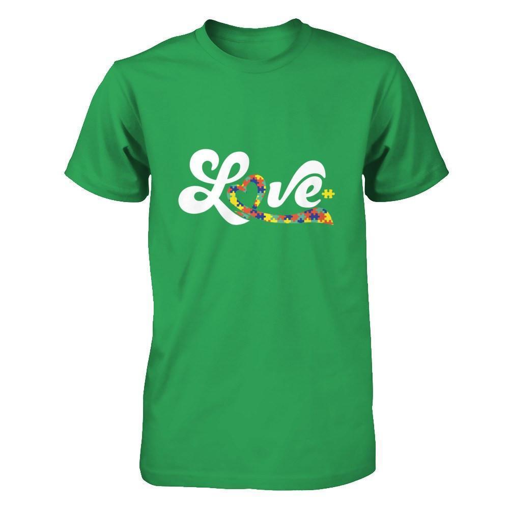 Love Autism Awareness-T-Shirt & Hoodie-Premium T-Shirt-Kelly Green