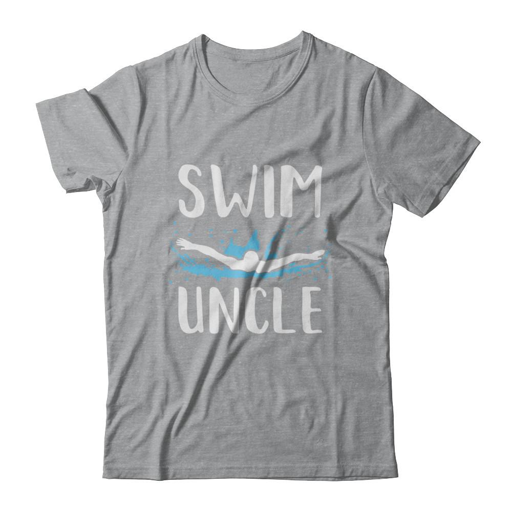 Swim Uncle Funny Swimming Birthday Gift-T-Shirt & Hoodie-Classic T-Shirt-Sport Grey