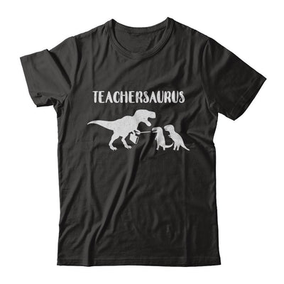 Teacher Funny Teachersaurus Dinosaur-T-Shirt & Hoodie-Classic T-Shirt-Black