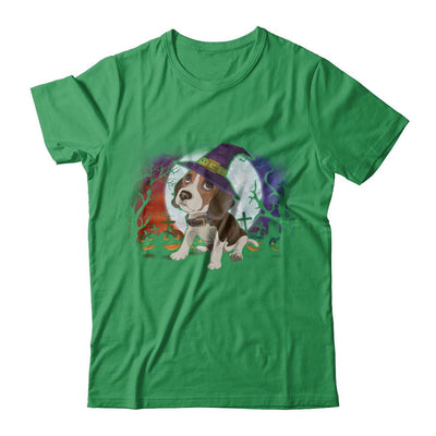 Cute Halloween Beagle Puppy Pumpkins-T-Shirt & Sweatshirt-Premium T-Shirt-Kelly Green