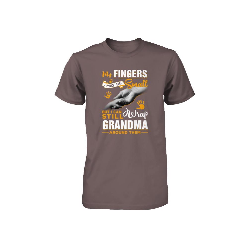 My Fingers May Be Small But I Can Still Wrap Grandma Youth-Youth Shirt-Youth T-Shirt-Asphalt