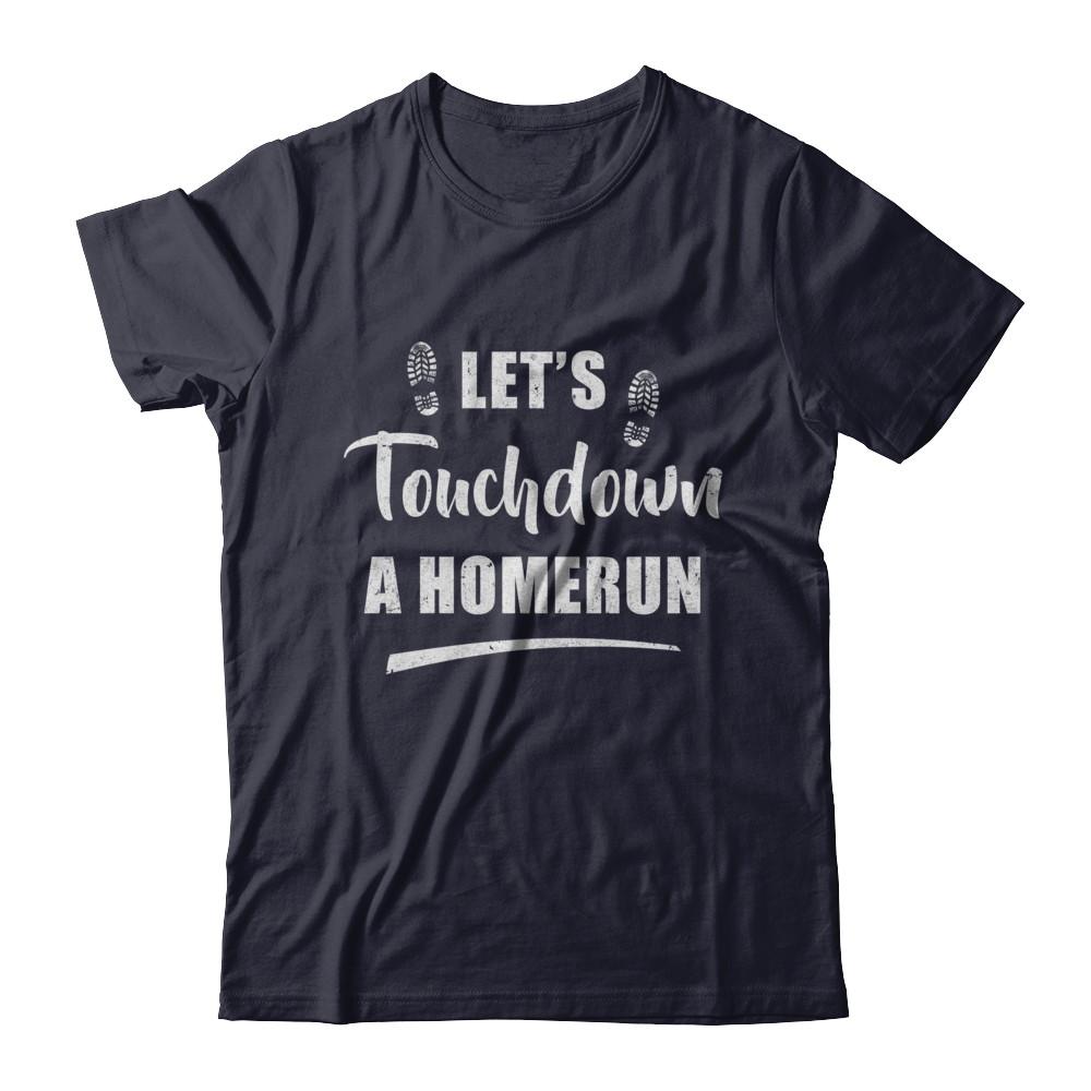 Let's Touchdown Homerun-T-Shirt & Hoodie-Premium T-Shirt-Midnight Navy