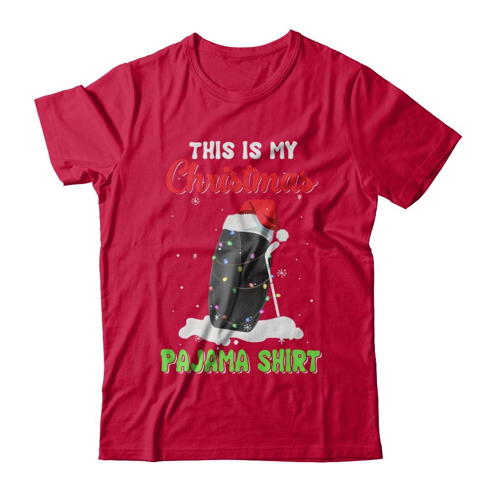 This Is My Christmas Pajama Xmas Hockey Santa-T-Shirt & Sweatshirt-Classic T-Shirt-Red