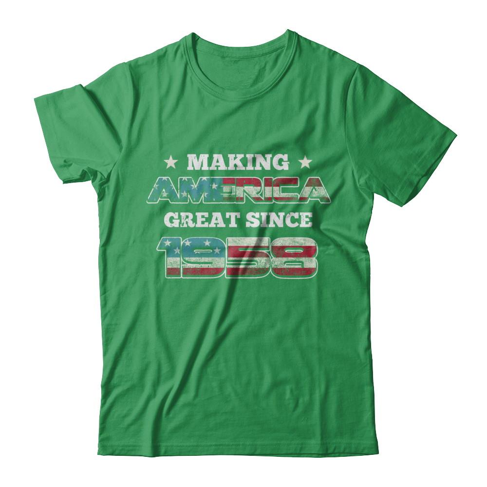 Making America Great Since 1958 63th Birthday-T-Shirt & Hoodie-Premium T-Shirt-Kelly Green
