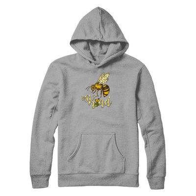 Sunflower Kindness Bee Kind Teacher-T-Shirt & Tank Top-Pullover Hoodie-Light Steel