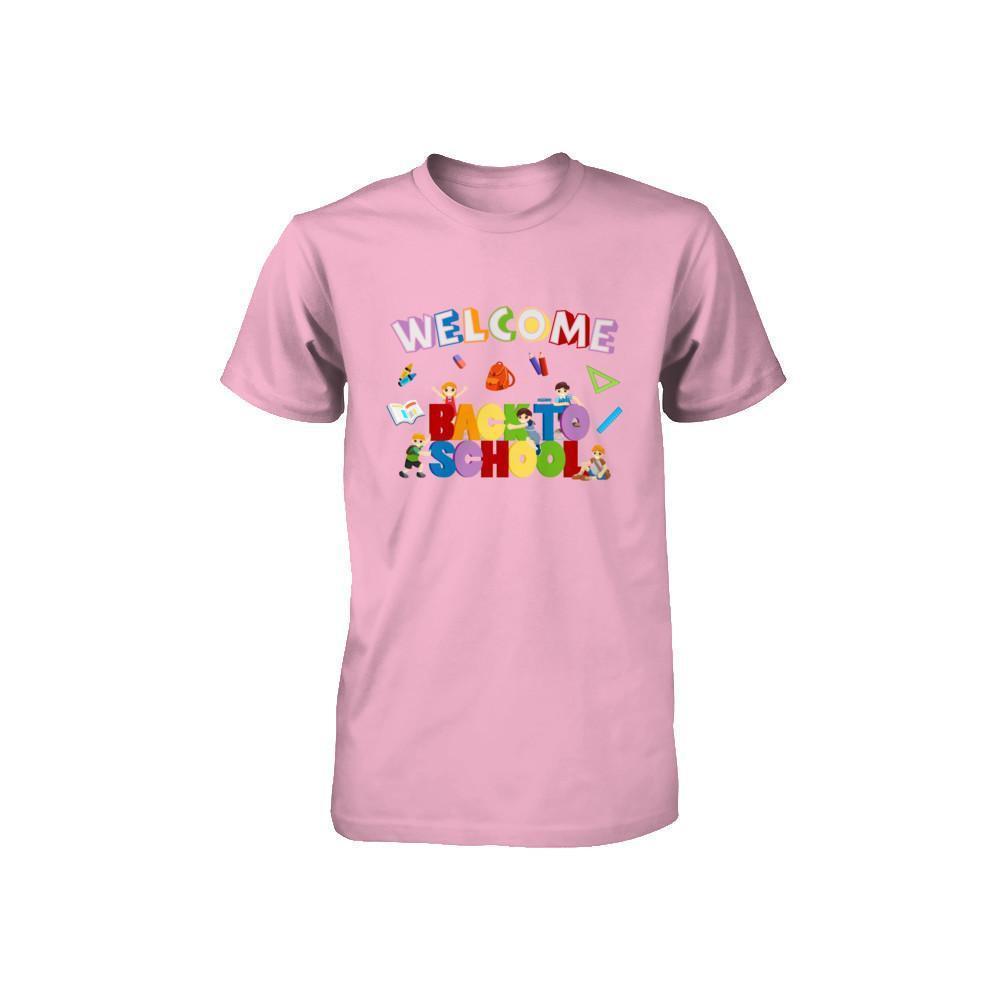 Welcome Back To School Youth-T-Shirt & Hoodie-Toddler T-Shirt-Pink