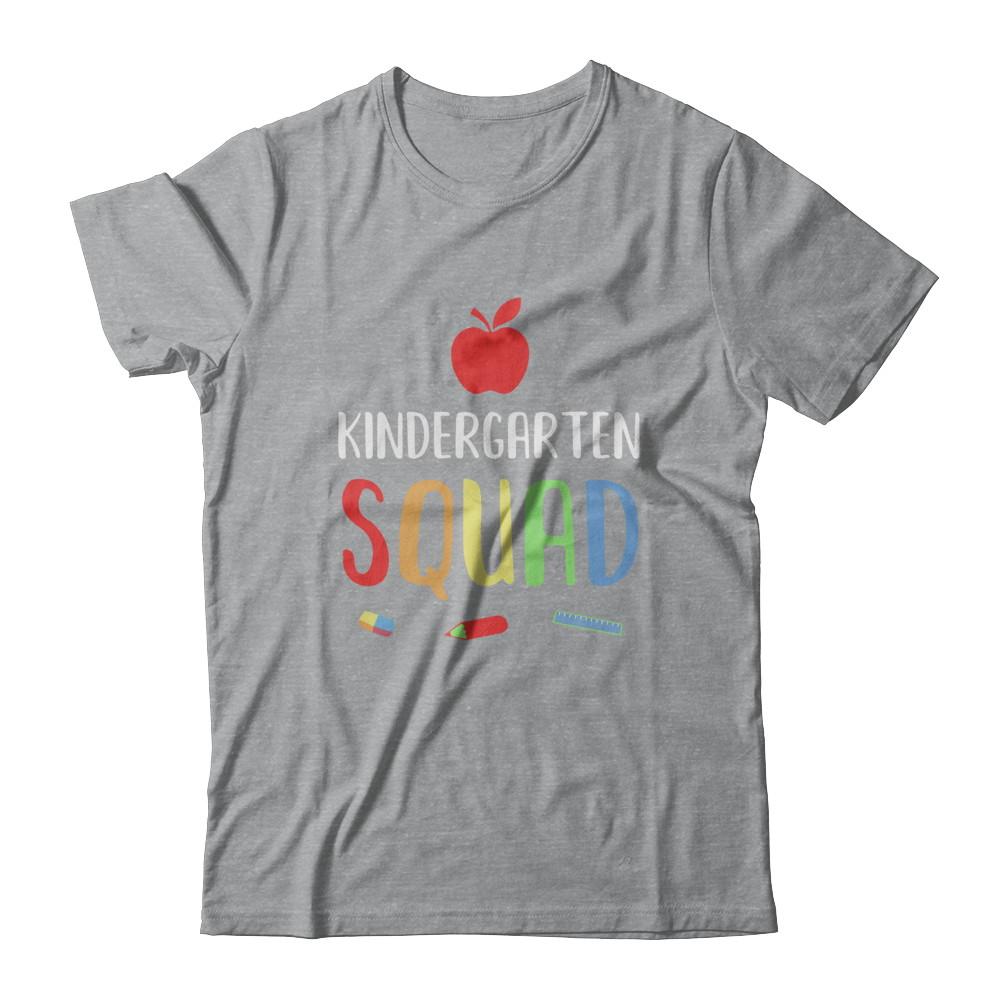Kindergarten Squad Back To School Teacher Gift-T-Shirt & Hoodie-Classic T-Shirt-Sport Grey