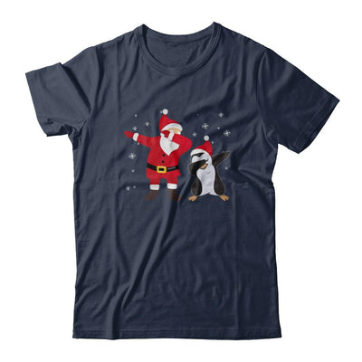 Dabbing Santa Penguin Funny Dab Dance Christmas Gift-T-Shirt & Hoodie-Classic T-Shirt-Navy