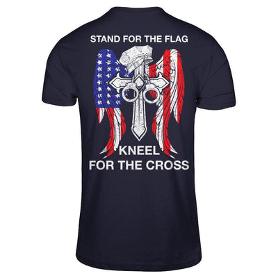Police Stand For The Flag Kneel For The Cross-T-Shirt & Hoodie-Premium T-Shirt-Midnight Navy