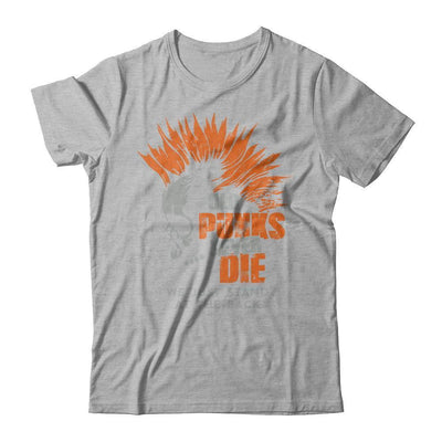 Old Punk Never Die We Just Stand At The Back-T-Shirt & Hoodie-Premium T-Shirt-Heather Gray