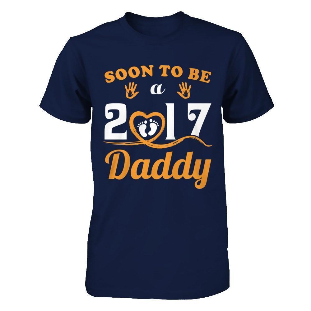 Soon To Be A Daddy Since 2017-T-Shirt & Hoodie-Classic T-Shirt-Navy