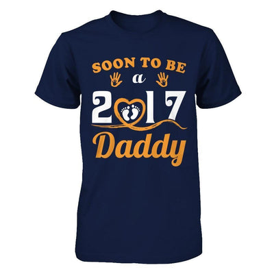 Soon To Be A Daddy Since 2017-T-Shirt & Hoodie-Classic T-Shirt-Navy