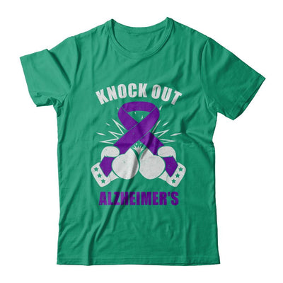 Boxing Knock Out Alzheimer's Awareness Support-T-Shirt & Hoodie-Classic T-Shirt-Kelly Green
