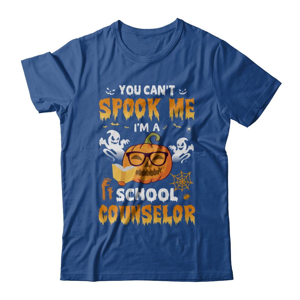 Can't Spook Me School Counselor Halloween Costume-T-Shirt & Hoodie-Classic T-Shirt-Royal