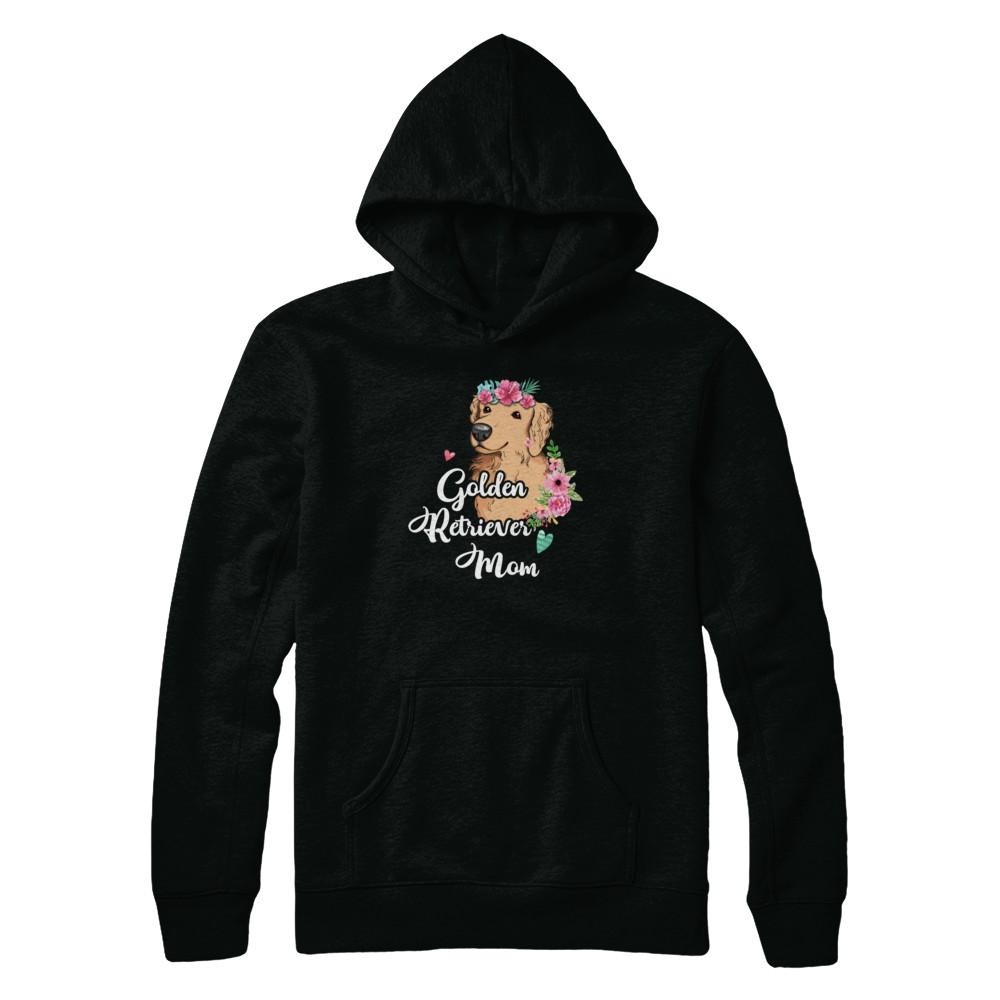 Golden Retriever Mom Funny Dog Mom Gift Idea-T-Shirt & Tank Top-Pullover Hoodie-Black