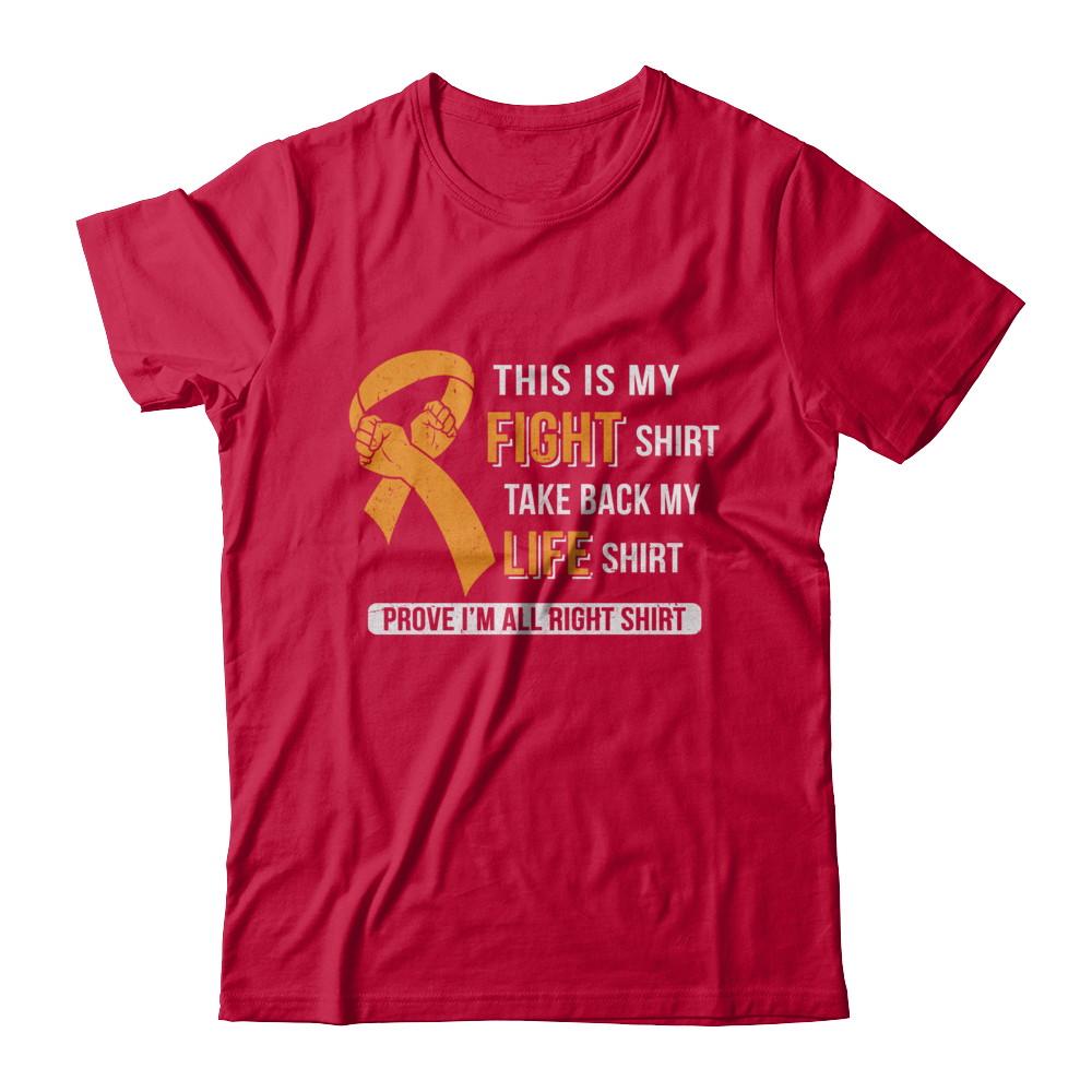 This Is My Fight Multiple Sclerosis Awareness-T-Shirt & Hoodie-Classic T-Shirt-Red