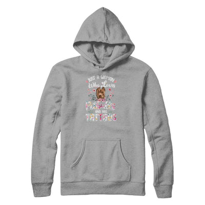 Just A Woman Who Loves Pitbulls And Has Tattoos-T-Shirt & Tank Top-Pullover Hoodie-Light Steel