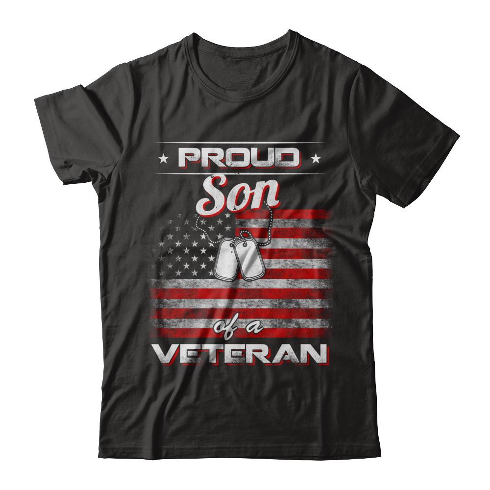 Proud Son Of A Veteran-T-Shirt & Hoodie-Classic T-Shirt-Black