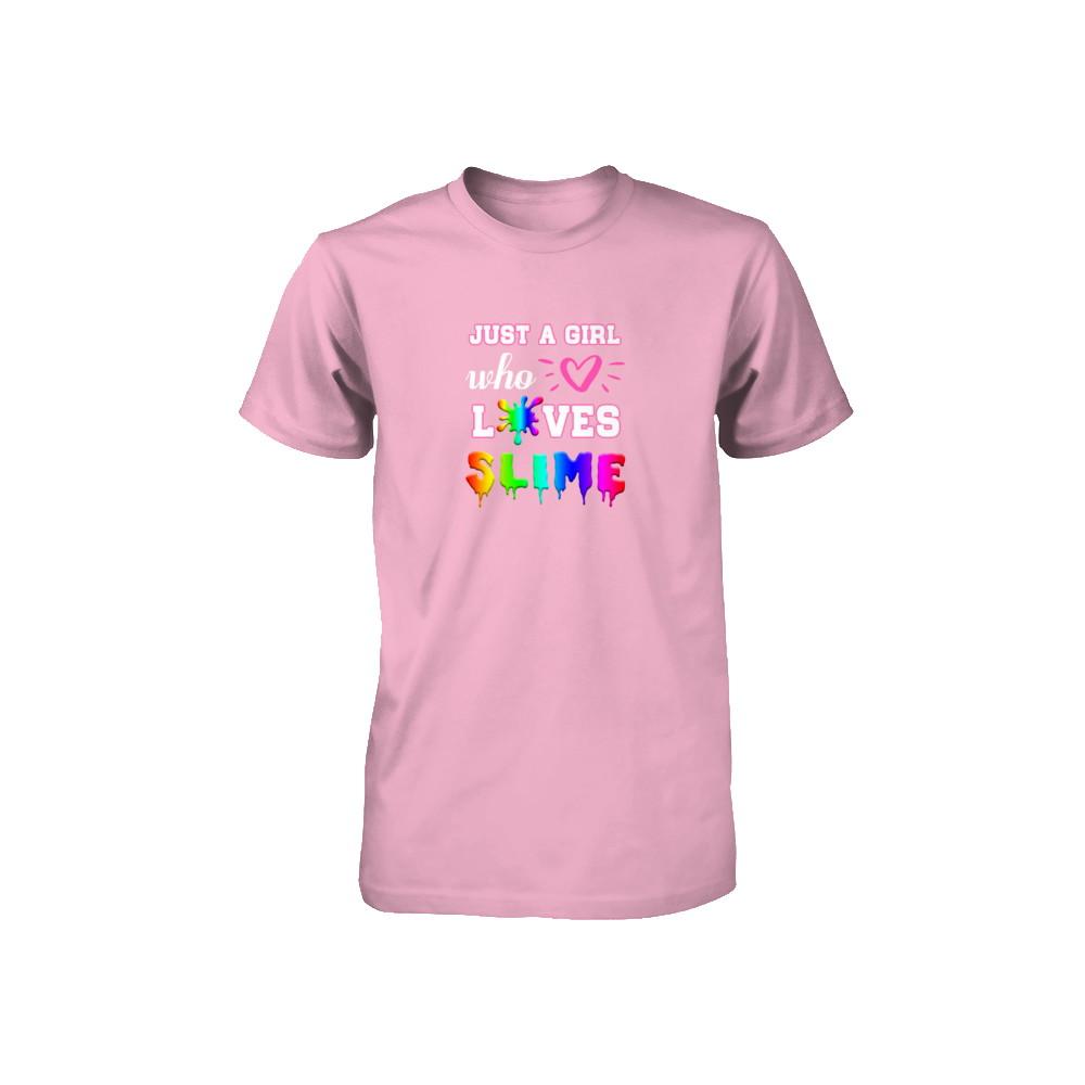 Just A Girl Who Loves Slime Youth-Youth Shirt-Toddler T-Shirt-Pink