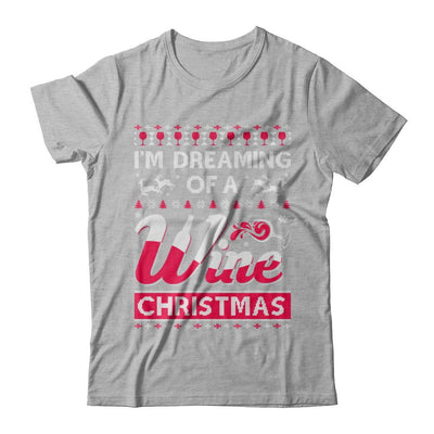 I'm Dreaming Of The Wine Christmas Sweater-T-Shirt & Sweatshirt-Premium T-Shirt-Heather Gray