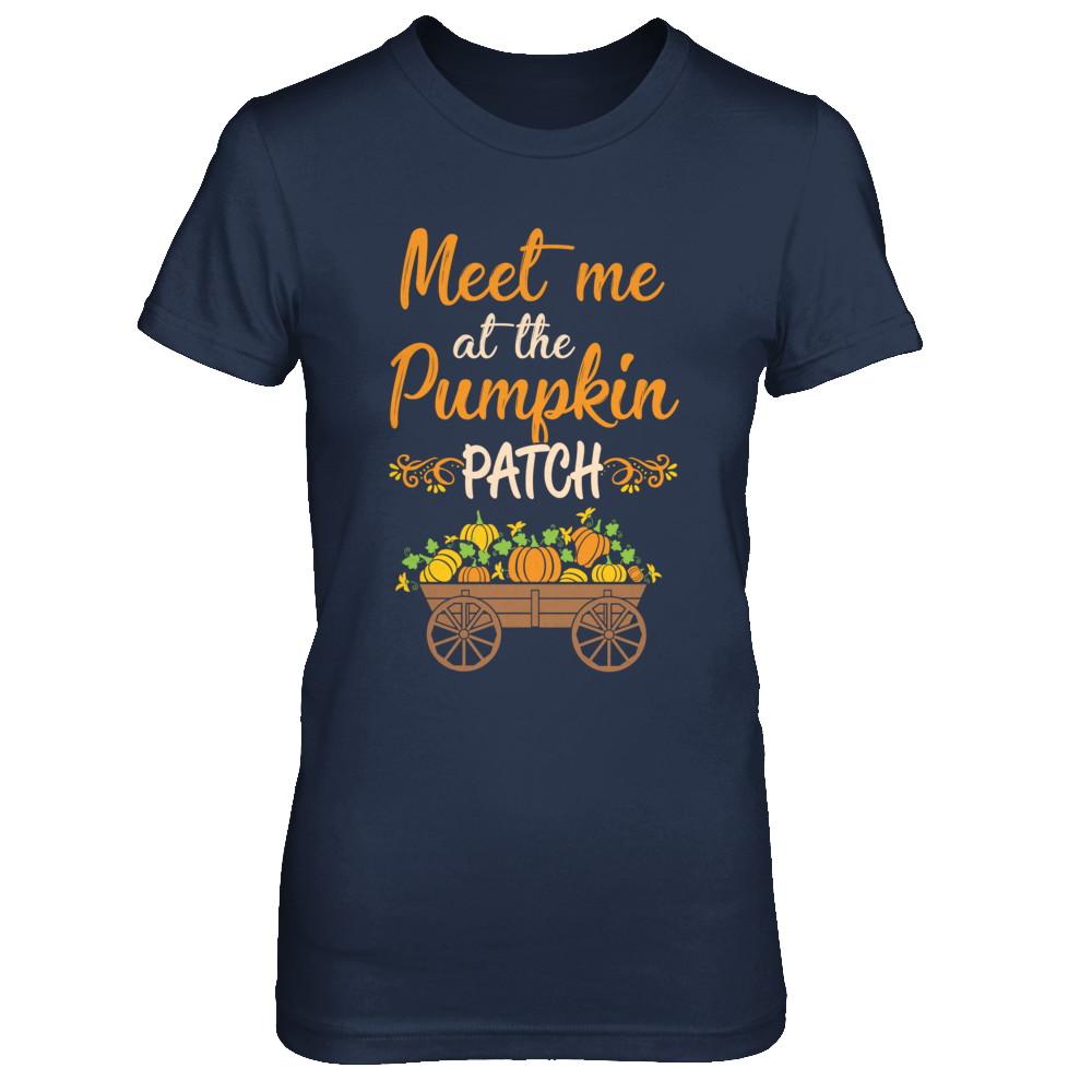 Meet Me At The Pumpkin Patch Halloween Costume-T-Shirt & Hoodie-Women's T-Shirt-Navy