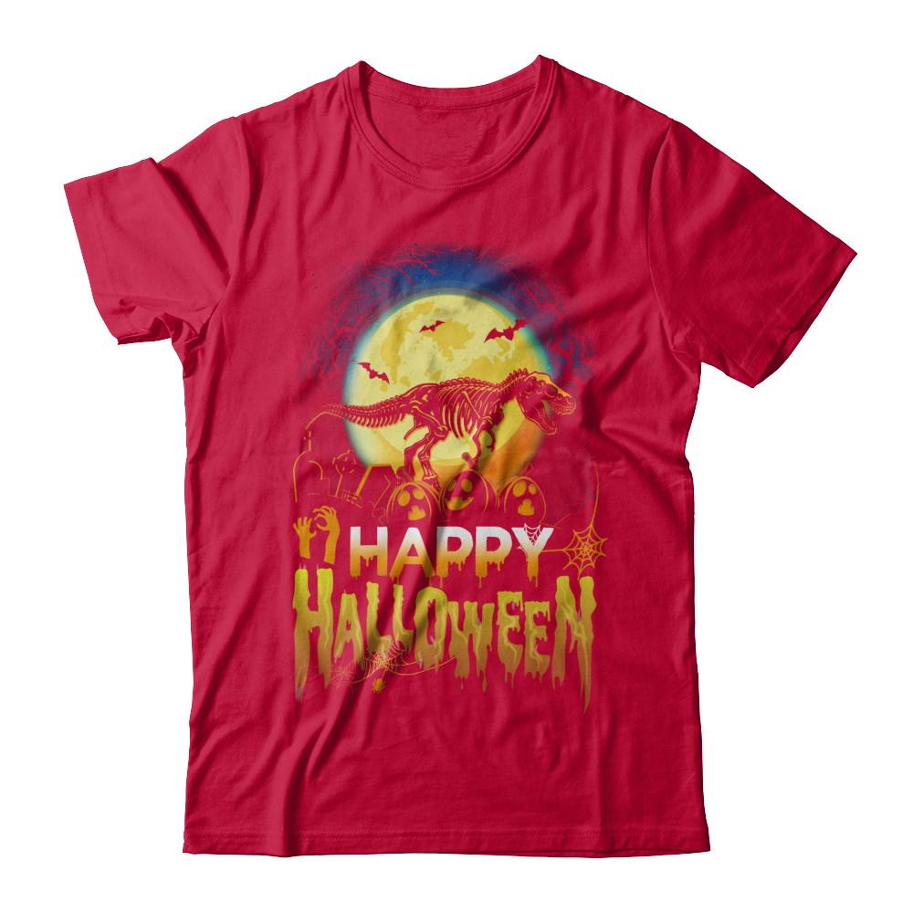 Saurus T Rex Dinosaur Halloween-T-Shirt & Hoodie-Classic T-Shirt-Red