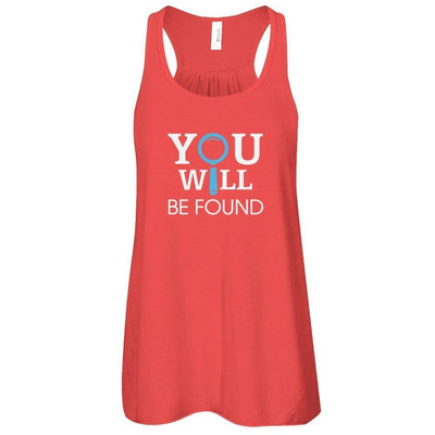 You Will Be Found-T-Shirt & Tank Top-Women's Flowy Racerback Tank-Red