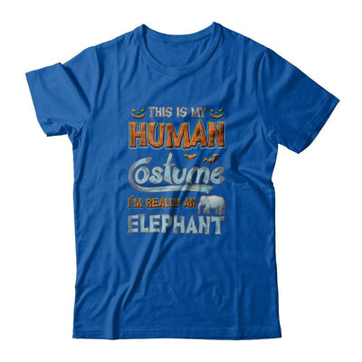 Elephant Halloween My Human Costume I'm Really An Elephant-T-Shirt & Tank Top-Premium T-Shirt-Royal