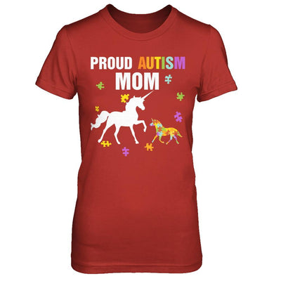 Proud Autism Mom Unicorn Autism Awareness-T-Shirt & Hoodie-