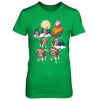 Dog Reindeer Beagle Christmas Gift-T-Shirt & Sweatshirt-Women's T-Shirt-Irish Green
