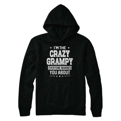 I'm The Crazy Grampy Papa Grandpa Fathers Day-T-Shirt & Hoodie-Pullover Hoodie-Black