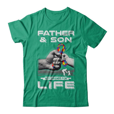 Autism Awareness Father And Son Best Friends For Life-T-Shirt & Hoodie-Classic T-Shirt-Kelly Green