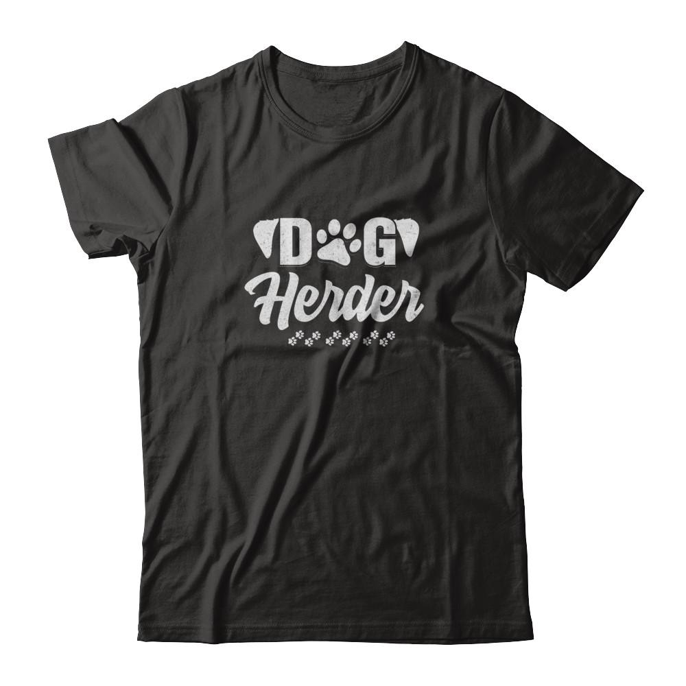 Dog Herder Funny Herding Dogs Gift-T-Shirt & Tank Top-Classic T-Shirt-Black